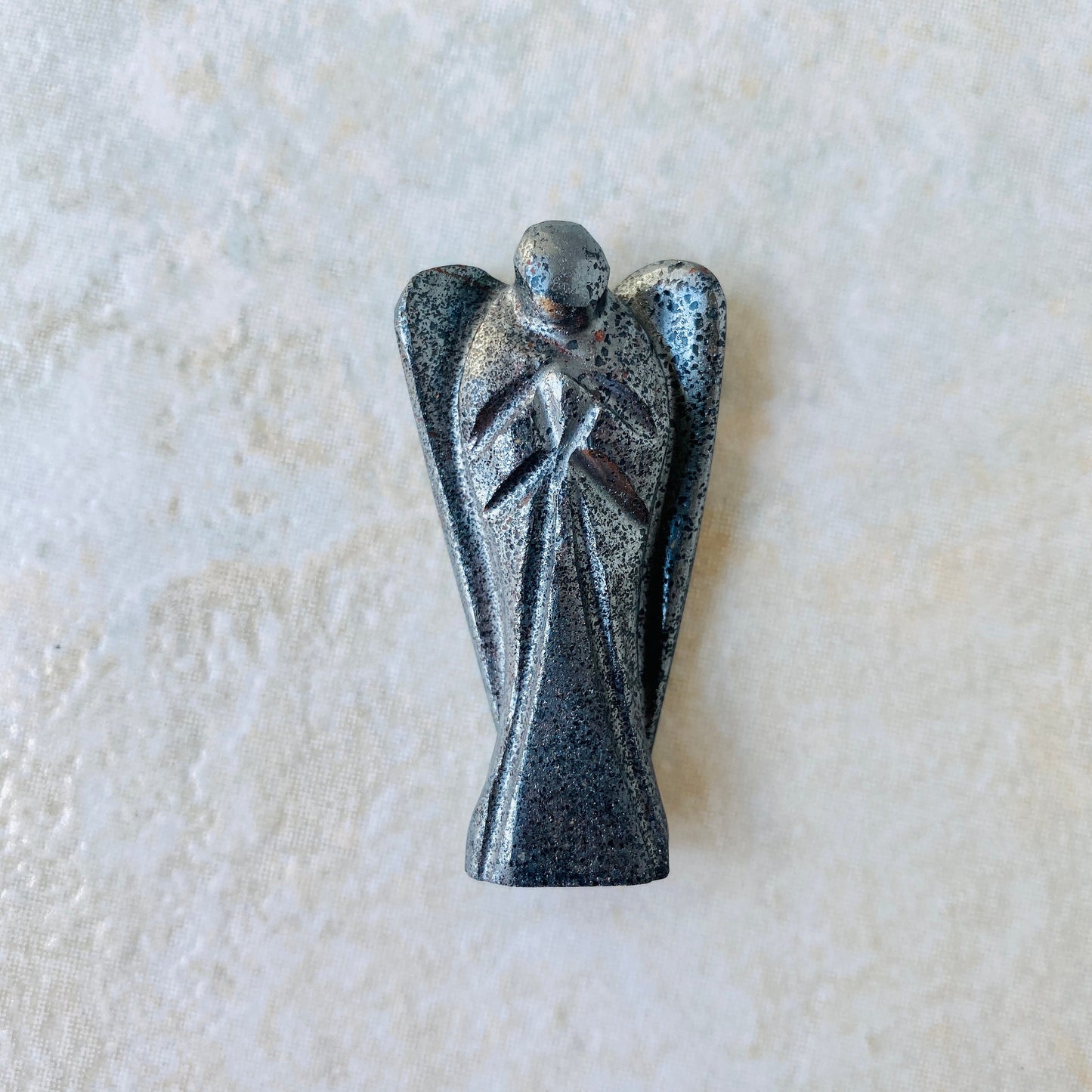2-inch Natural Crystal Crystal Angel – Hand-Carved Healing Stone | Spiritual Gift for Meditation & Healing - Healing Crystal for Energy, Meditation, and Balance