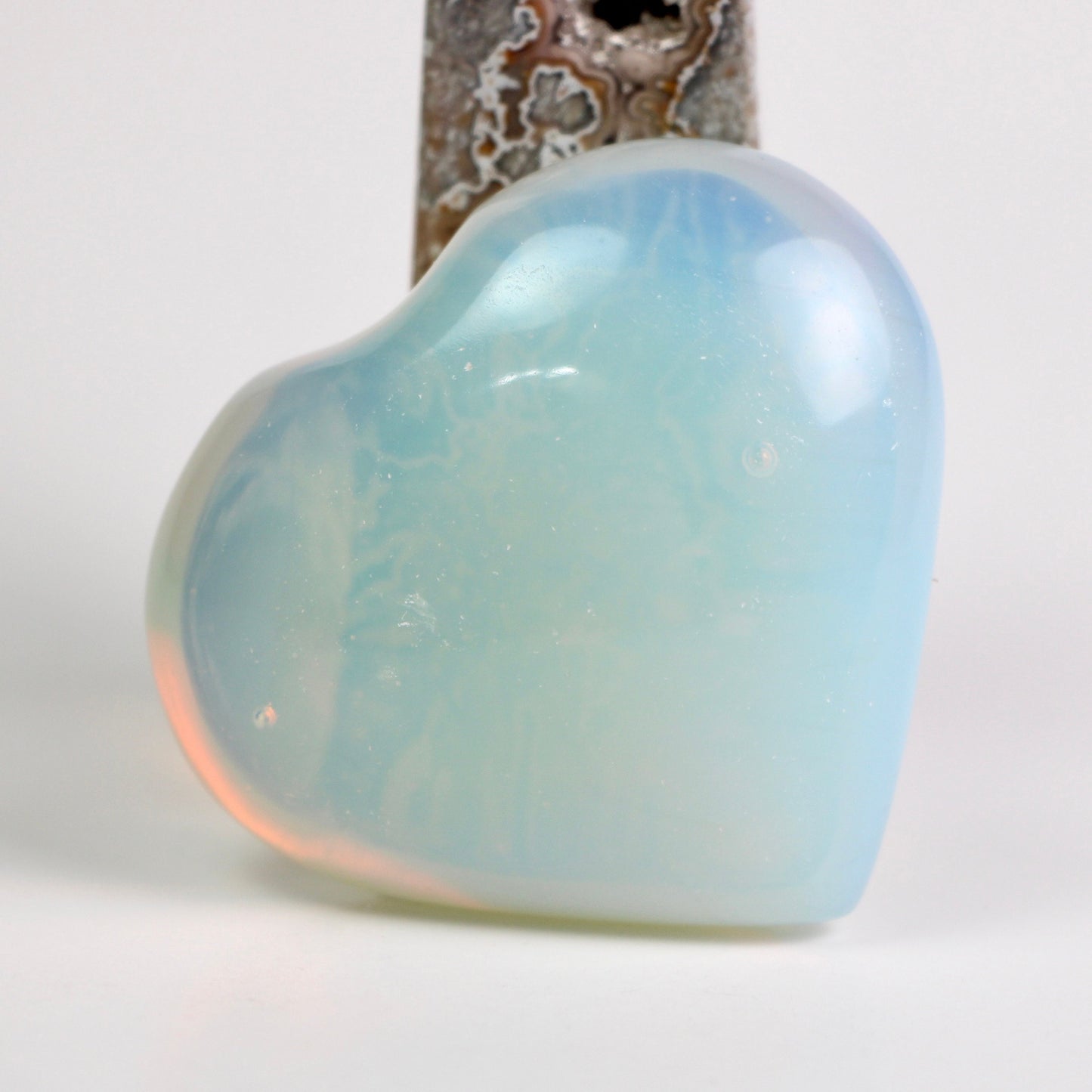 Opalite Crystal Heart, Gemstone Heart, Opalite Crystal - Healing Crystal for Energy, Meditation, and Balance