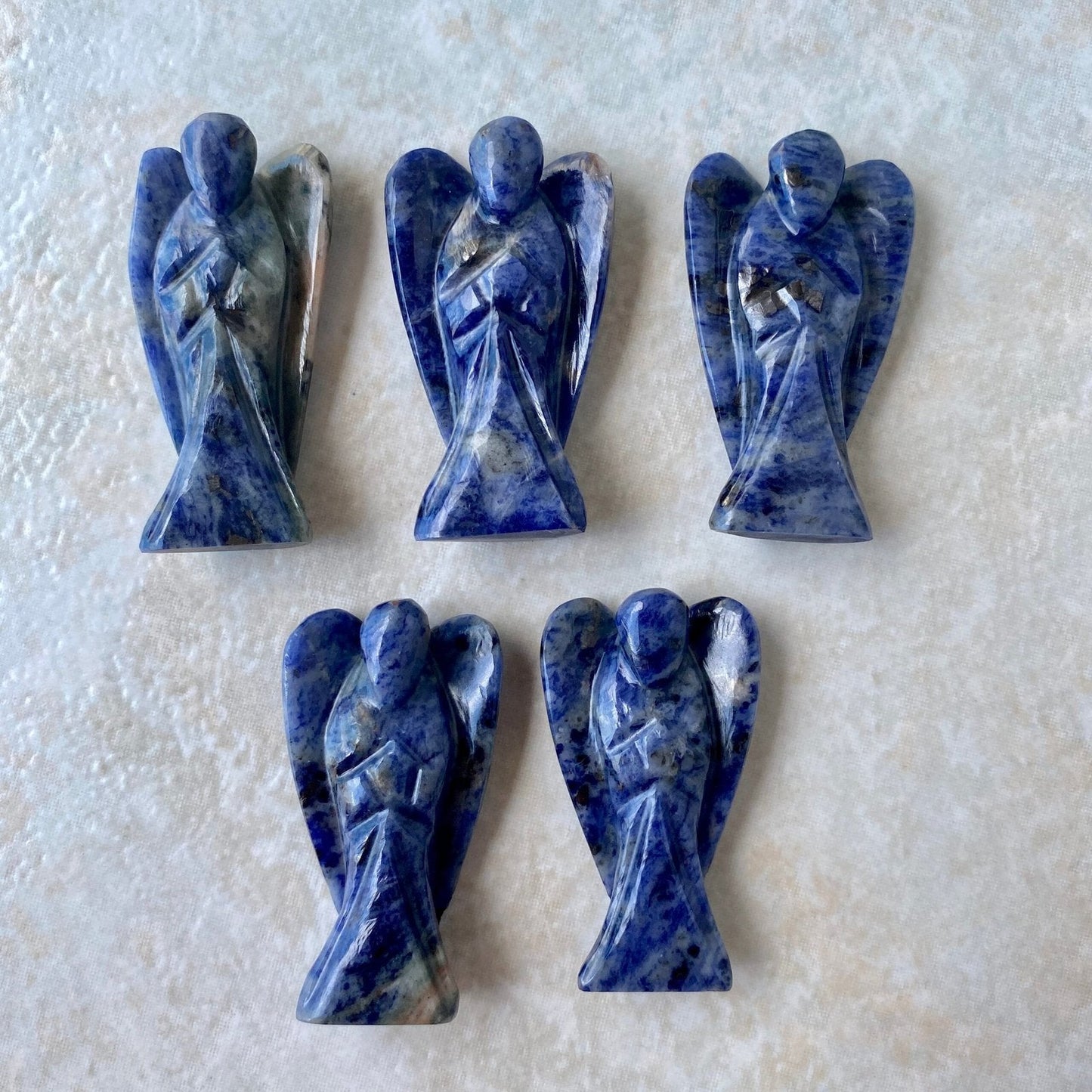 2-inch Natural Crystal Crystal Angel – Hand-Carved Healing Stone | Spiritual Gift for Meditation & Healing - Healing Crystal for Energy, Meditation, and Balance