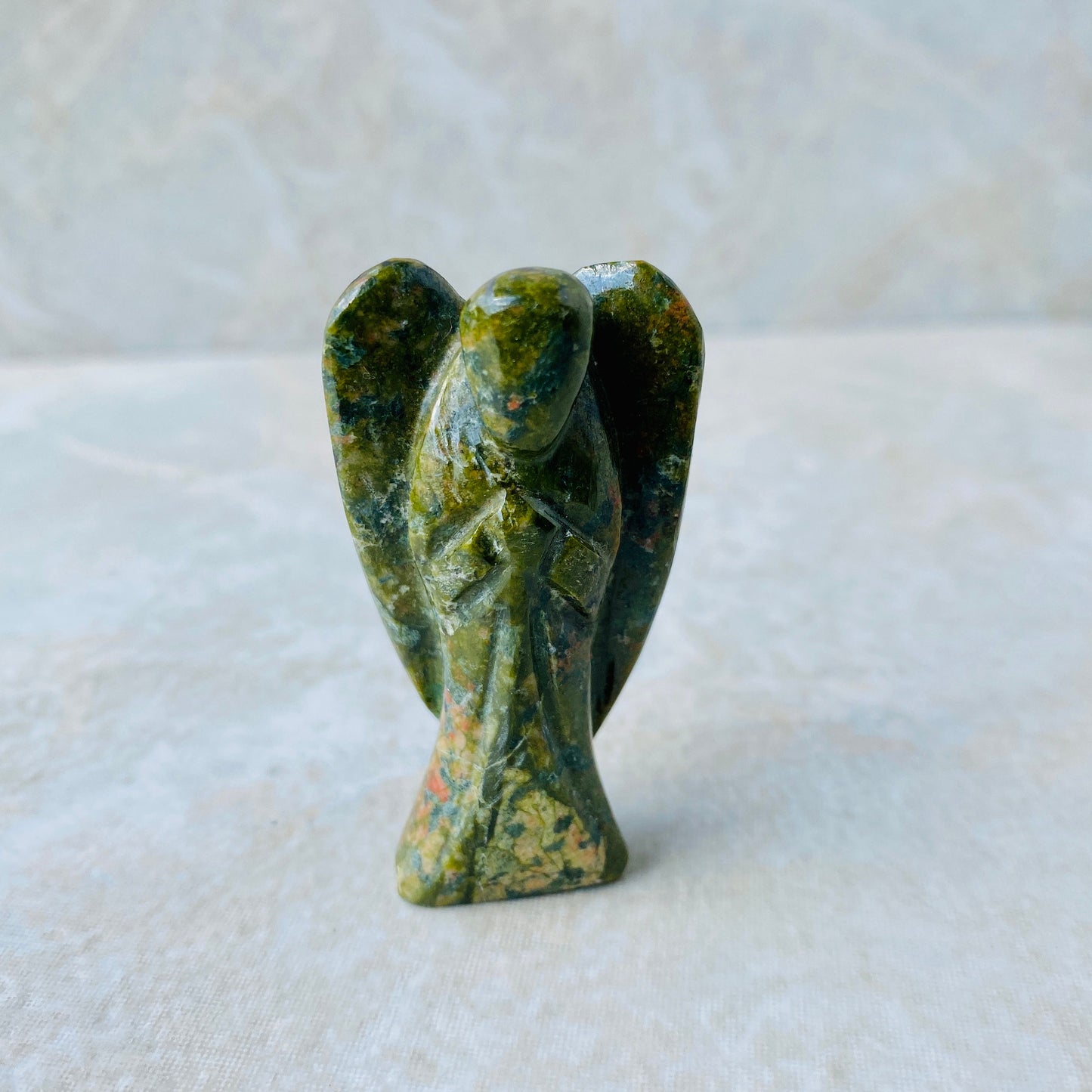 2-inch Natural Crystal Crystal Angel – Hand-Carved Healing Stone | Spiritual Gift for Meditation & Healing - Healing Crystal for Energy, Meditation, and Balance