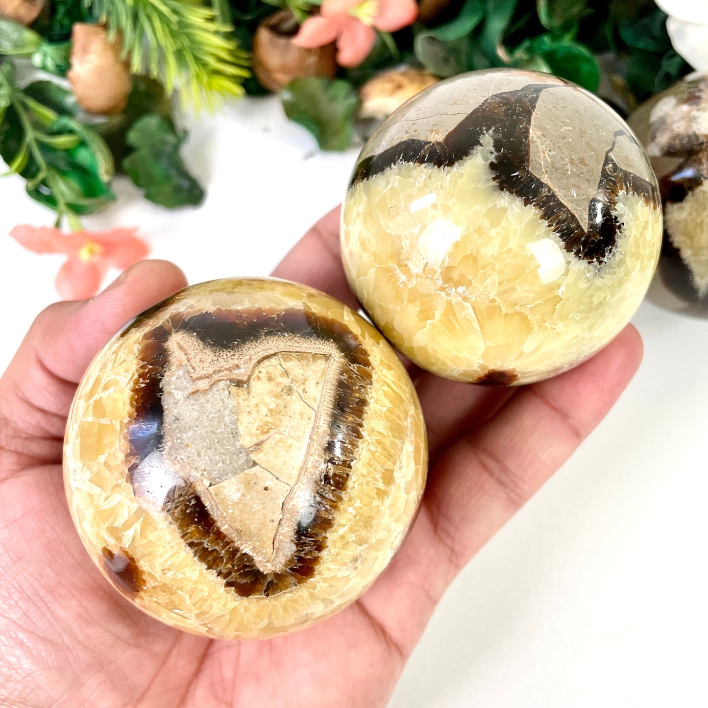 Septarian Crystal Sphere, Septarian Dragon Crystal Ball, septarian Dragon Sphere. - Healing Crystal for Energy, Meditation, and Balance