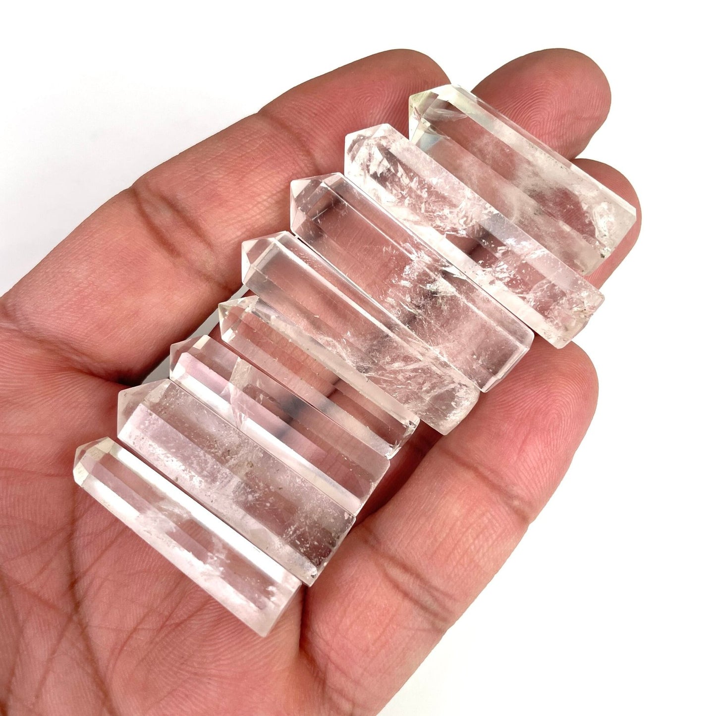 Unlock Clarity and Healing with our Clear Quartz Single Point Pencil and Terminated Crystal Points - Healing Crystal for Energy, Meditation, and Balance