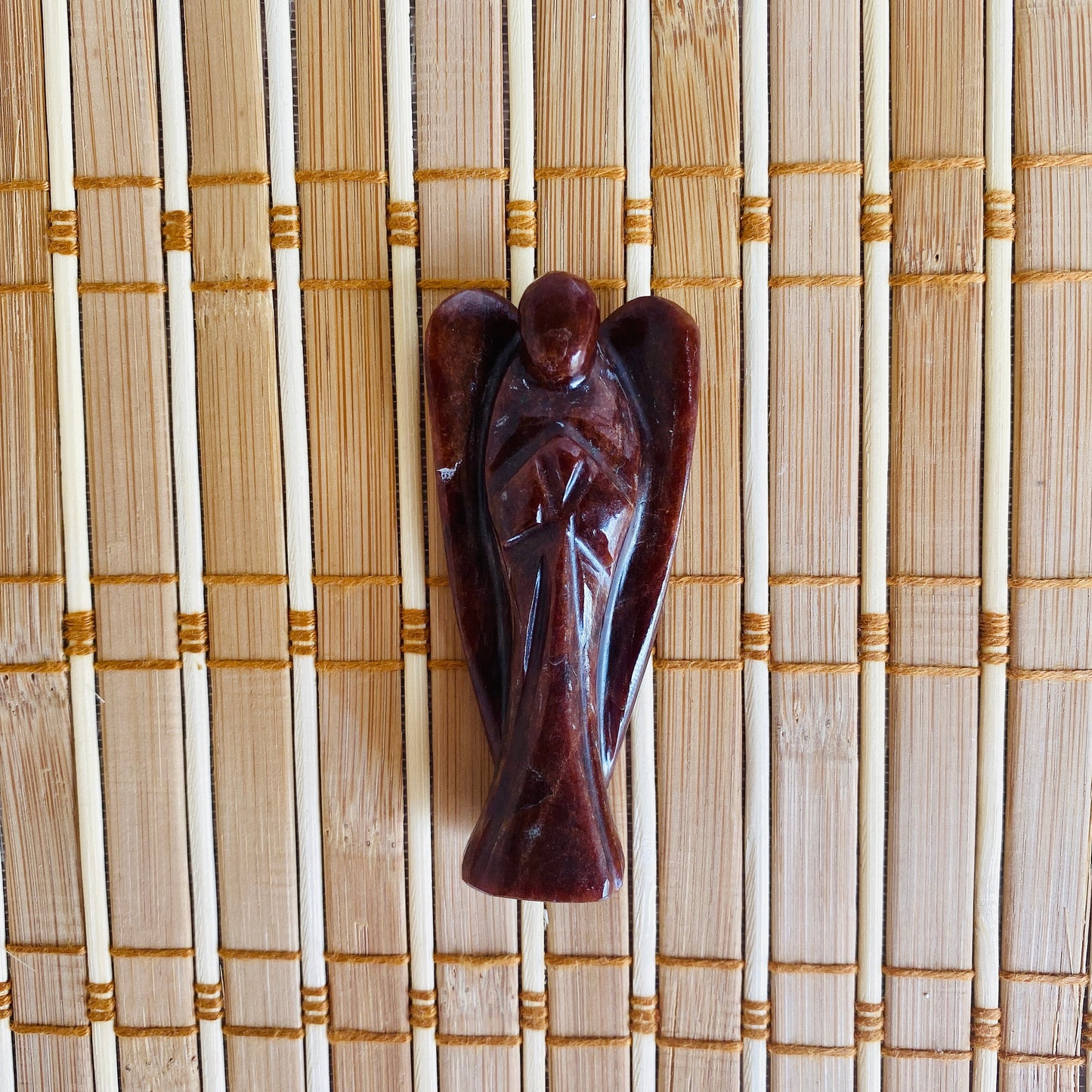3-inch Natural Crystal Crystal Angel – Hand-Carved Healing Stone | Spiritual Gift for Meditation & Healing - Healing Crystal for Energy, Meditation, and Balance