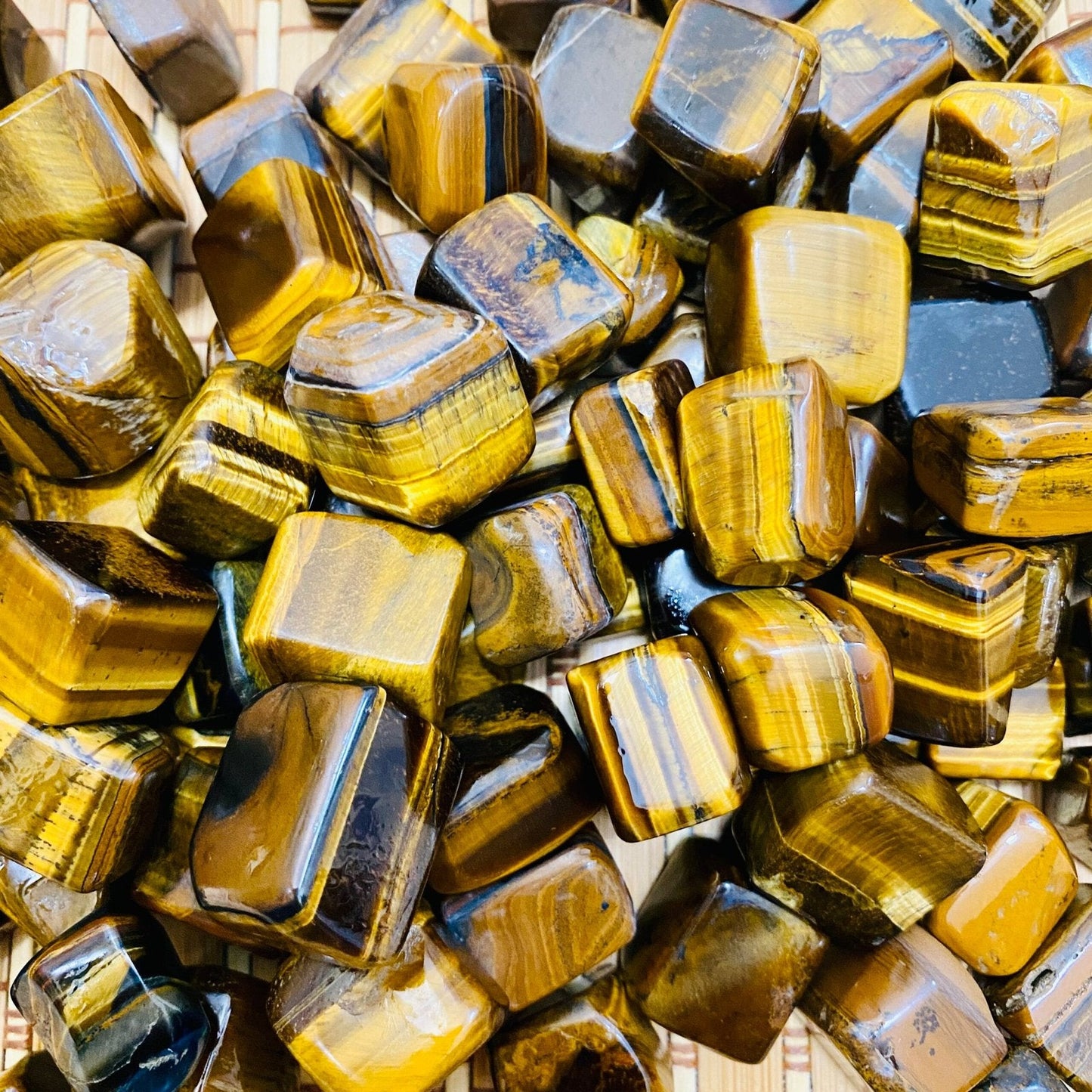 Tigers Eye Tumbled Stone | Healing Crystal - Healing Crystal for Energy, Meditation, and Balance