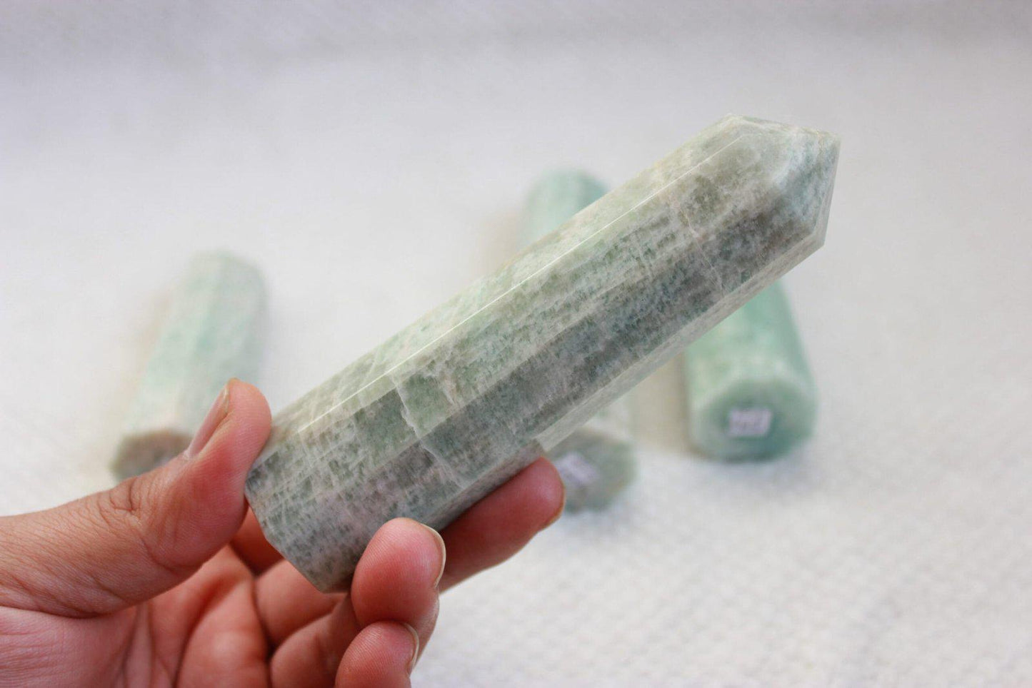 Large Amazonite Crystal Tower - Healing Crystal for Energy, Meditation, and Balance