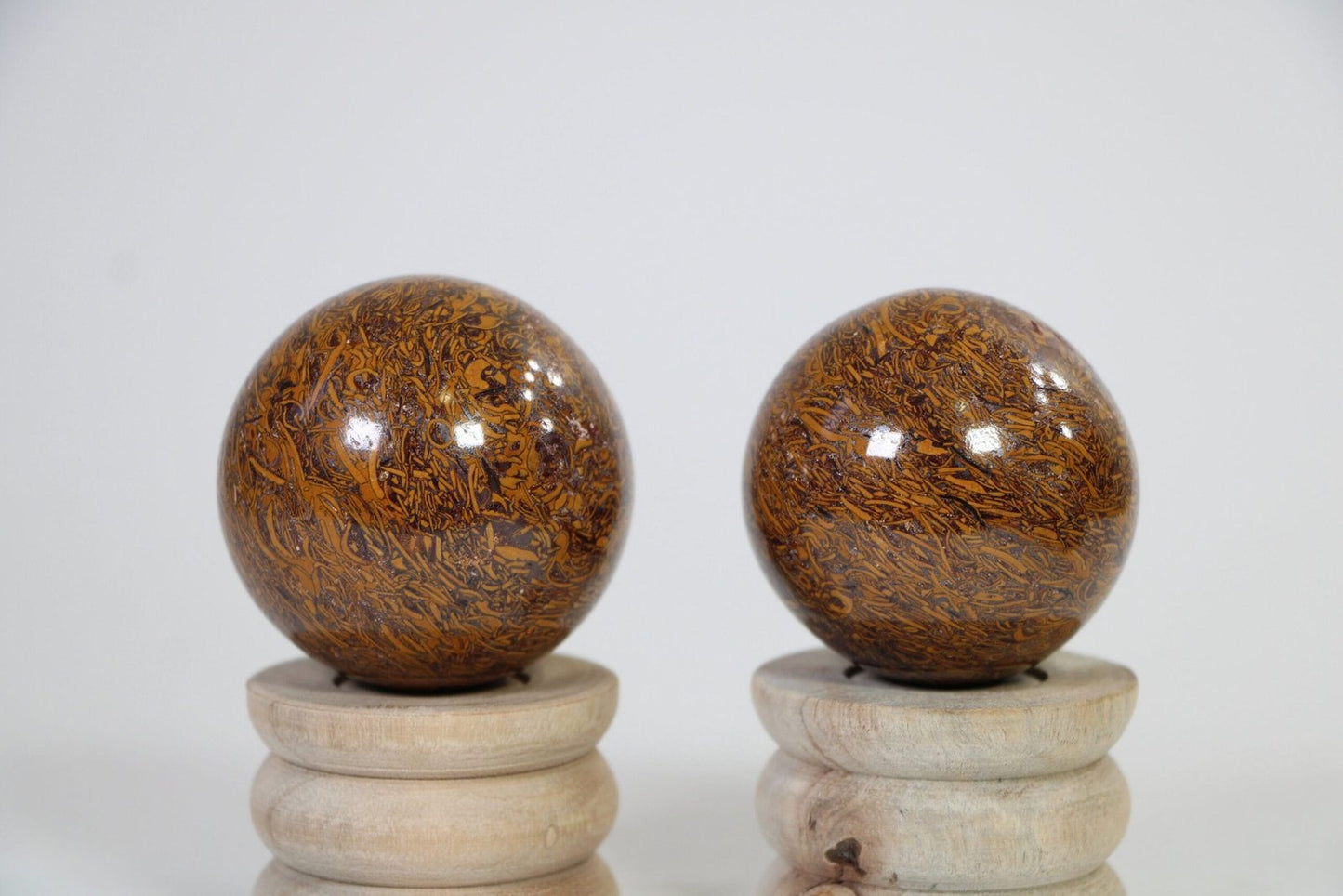 Mariam Jasper Crystal Sphere, Calligraphy Stone, Elephant Skin Jasper Crystal Ball - Healing Crystal for Energy, Meditation, and Balance