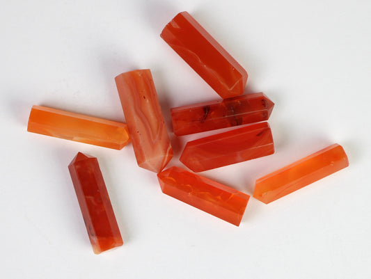 Carnelian Crystal Tower Point, Carnelian Healing crystal tower, Carnelian terminated crystal single points - Healing Crystal for Energy, Meditation, and Balance