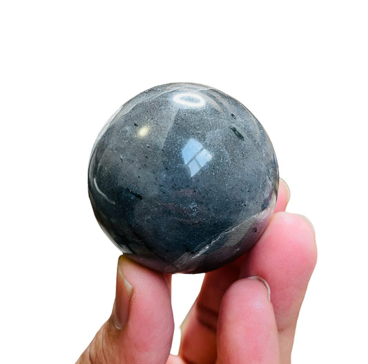 Crystal Spheres-Grey Jasper Crystal Sphere 130g | 45 mm - Healing Crystal for Energy, Meditation, and Balance