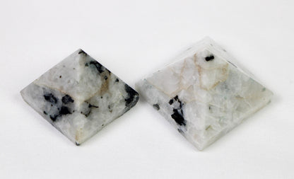 Rainbow Moonstone Crystal Pyramid, Healing Pyramid, Moonstone Pyramid for Crystal Grid - Healing Crystal for Energy, Meditation, and Balance