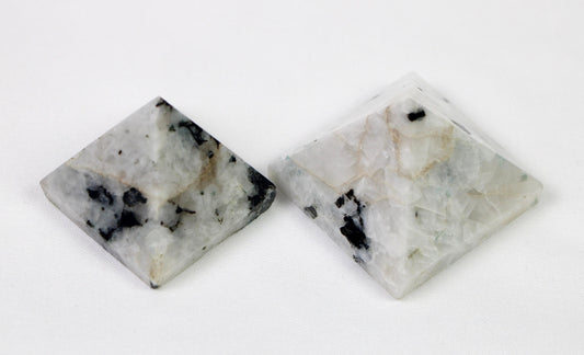 Rainbow Moonstone Crystal Pyramid, Healing Pyramid, Moonstone Pyramid for Crystal Grid - Healing Crystal for Energy, Meditation, and Balance