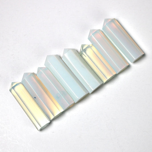 Opalite Crystal Tower Point, Opalite Healing crystal tower, Opalite terminated crystal single points - Healing Crystal for Energy, Meditation, and Balance