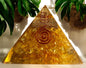 Citrine Orgone Pyramid (70-75mm) – Manifest Abundance and Positive Energy Orgone Pyramids 70-75 mm | Healing Crystal - Healing Crystal for Energy, Meditation, and Balance