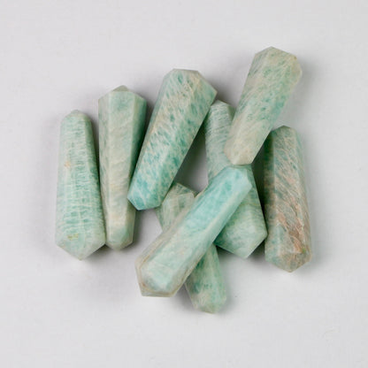 Amazonite Crystal Tower Double terminated Point, Amazonite Double points crystal, Healing crystal tower, Amazonite terminated crystal points - Healing Crystal for Energy, Meditation, and Balance