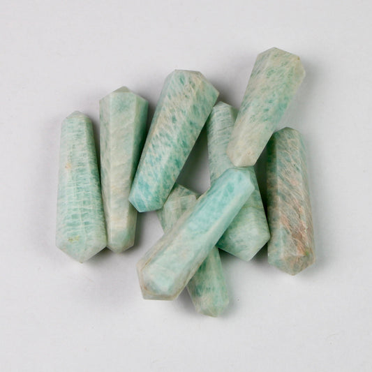 Amazonite Crystal Tower Double terminated Point, Amazonite Double points crystal, Healing crystal tower, Amazonite terminated crystal points - Healing Crystal for Energy, Meditation, and Balance