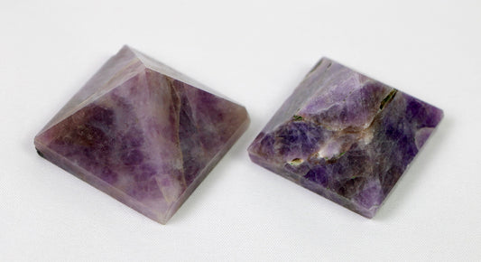Amethyst Crystal Pyramid, Amethyst Healing Pyramid, Crystal Pyramid for Crystal Grid - Healing Crystal for Energy, Meditation, and Balance