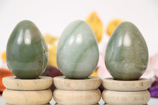 Green Aventurine Egg |Green Aventurine Crystal | Polished Green Aventurine| Crystal Egg - Healing Crystal for Energy, Meditation, and Balance