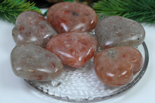 Sunstone Crystal Heart, Sunstone Gemstone Hearts, Heart Shaped Healing Stones, Home decor crystal - Healing Crystal for Energy, Meditation, and Balance