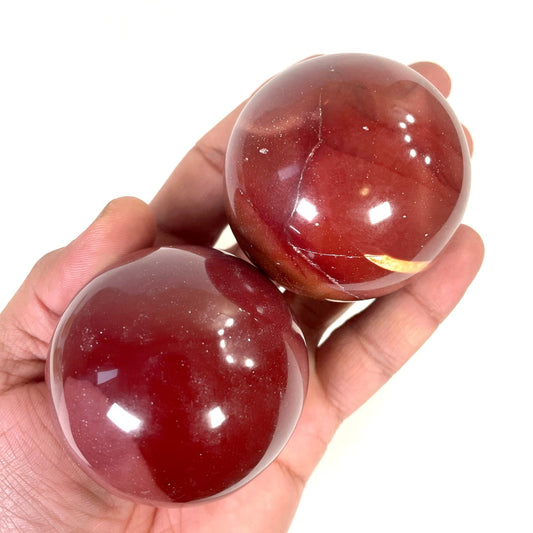 Mookite Crystal Sphere, Mookite Jasper Crystal Ball – Grounding & Healing Crystal | Natural Energy Stone - Healing Crystal for Energy, Meditation, and Balance