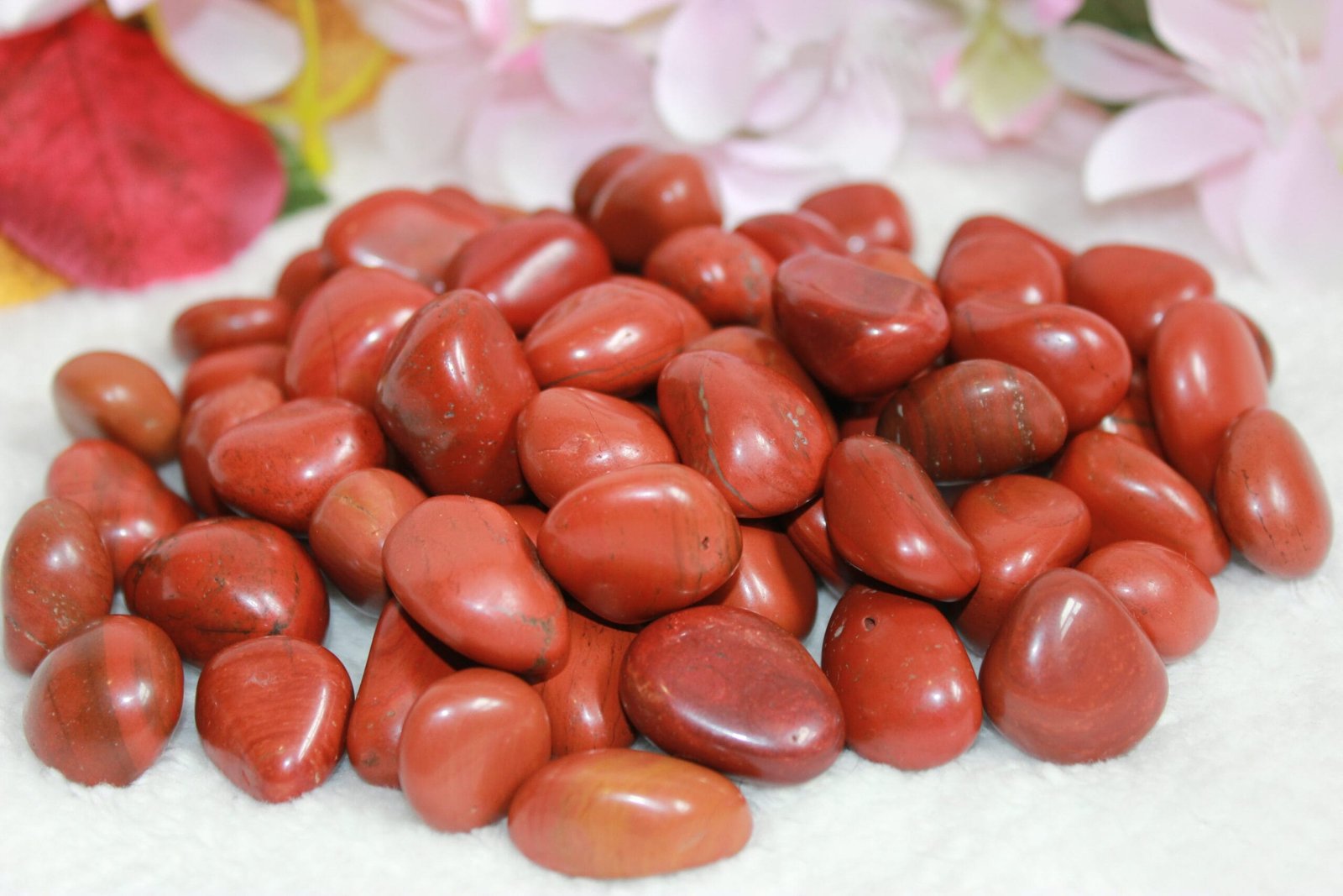 Red Jasper Polished Tumbled One LB bag | Healing Crystal - Healing Crystal for Energy, Meditation, and Balance