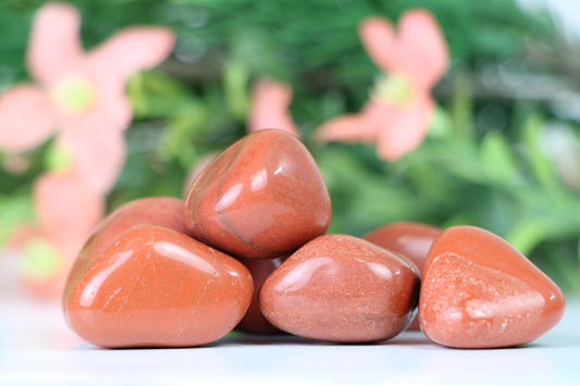 Red Jasper Tumbled Stone/ Polished Stone/ Crystal Tumble Stone - Healing Crystal for Energy, Meditation, and Balance
