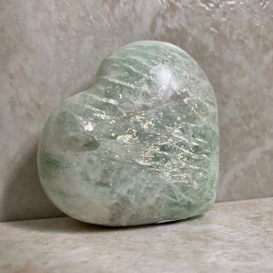 Amazonite Puffy Hearts Healing Crystal beautiful Heart Shape Polished Wholesale Crystal - Healing Crystal for Energy, Meditation, and Balance