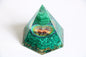 Malachite Orgone Pyramid Tree of life, Hexagon Orgonite Pyramid | Healing Crystal - Healing Crystal for Energy, Meditation, and Balance