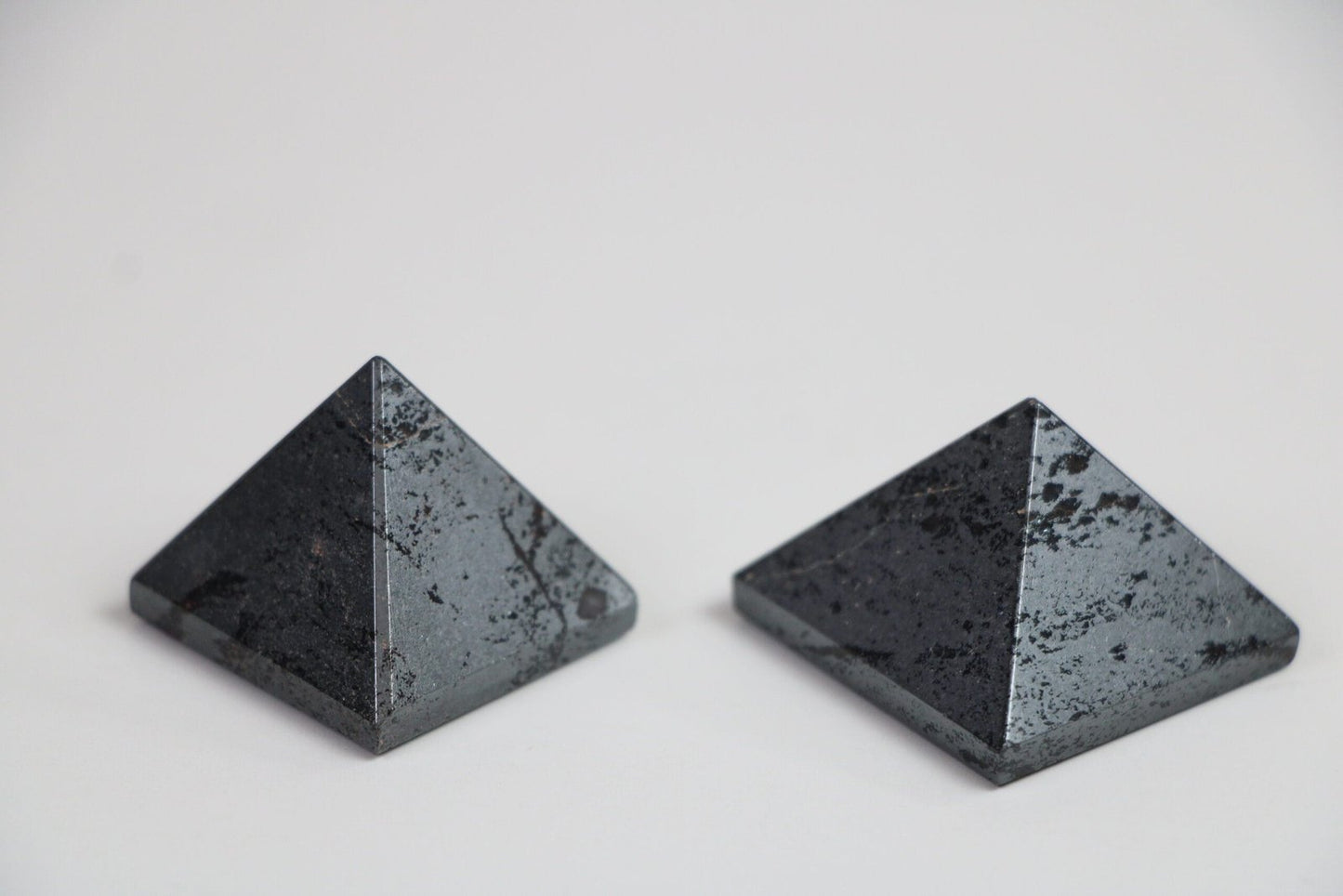 Hematite Crystal Pyramid – Grounding & Healing Crystal | Natural Energy Stone - Healing Crystal for Energy, Meditation, and Balance