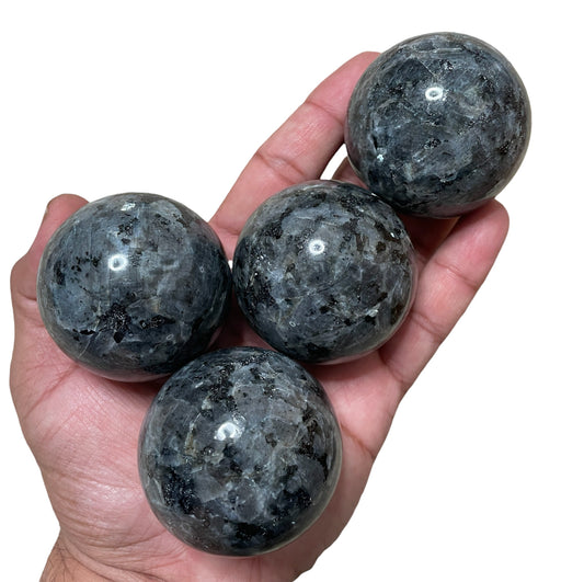 Larvikite Crystal Sphere , Larvikite Ball, Large Size 50mm, 2"| 6.5 Oz | 180 g - Healing Crystal for Energy, Meditation, and Balance