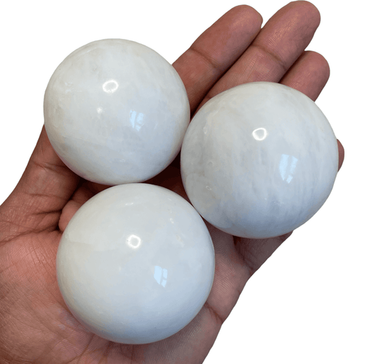 White Quartz Crystal Sphere – Grounding & Healing Crystal | Natural Energy Stone - Healing Crystal for Energy, Meditation, and Balance