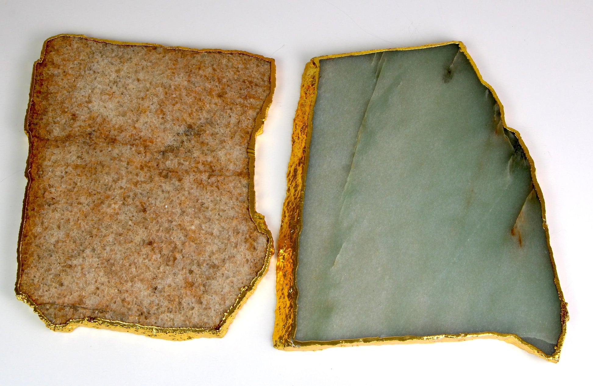 Natural Agate Coaster Extra Large Size, Crystal Platter Coaster, Natural Shape Coaster - Healing Crystal for Energy, Meditation, and Balance