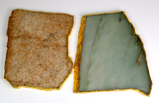 Natural Agate Coaster Extra Large Size, Crystal Platter Coaster, Natural Shape Coaster - Healing Crystal for Energy, Meditation, and Balance