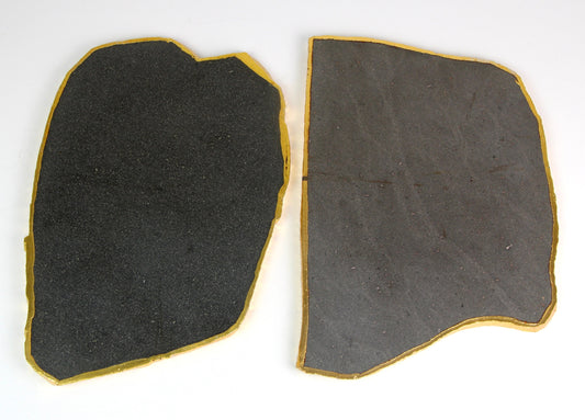 Natural Black Agate Coaster Extra Large Size, Black Crystal Platter Coaster, Natural Shape Coaster - Healing Crystal for Energy, Meditation, and Balance