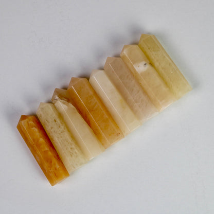 Yellow Aventurine Crystal Tower Point, Yellow Aventurine Healing crystal tower, Yellow Aventurine terminated crystal single points - Healing Crystal for Energy, Meditation, and Balance