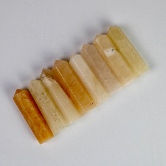 Yellow Aventurine Crystal Tower Point, Yellow Aventurine Healing crystal tower, Yellow Aventurine terminated crystal single points - Healing Crystal for Energy, Meditation, and Balance