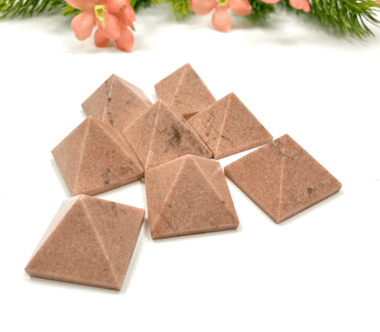 Pink Aventurine Crystal Pyramid, Pink Aventurine Healing Pyramid, Pink Aventurine Crystal Pyramid for Crystal Grid - Healing Crystal for Energy, Meditation, and Balance
