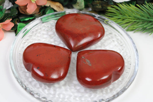 Red Jasper Crystal Heart, Red Jasper Gemstone Hearts, Red Jasper Heart Shaped Healing Stones, Home decor crystal - Healing Crystal for Energy, Meditation, and Balance