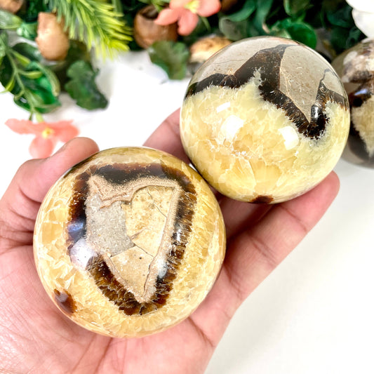 Septarian Crystal Sphere, Septarian Dragon Crystal Ball, septarian Dragon Sphere. - Healing Crystal for Energy, Meditation, and Balance