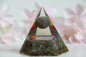 Labradorite Orgone Pyramid-Amethyst Meditation Pyramid - Healing Crystal for Energy, Meditation, and Balance