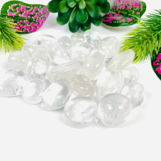 Clear Quartz Tumbled Stones Wholesale Crystals Nice Quality Healing Crystals High Grade one Pound Bag - Healing Crystal for Energy, Meditation, and Balance