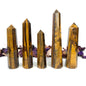 Tiger's Eye Crystal Towers Obelisk High Quality Tower Healing Crystals Wand, Large Size 8 faceted Pencil Tower - Healing Crystal for Energy, Meditation, and Balance