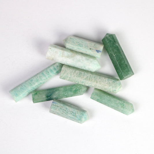 Amazonite Crystal Tower Point, Amazonite Healing Crystal Tower, Amazonite terminated crystal single points - Healing Crystal for Energy, Meditation, and Balance