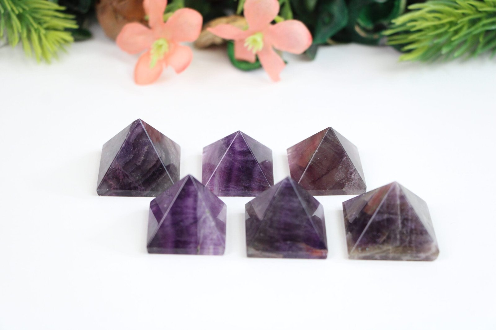 Amethyst Crystal Pyramid – Grounding & Healing Crystal | Natural Energy Stone - Healing Crystal for Energy, Meditation, and Balance