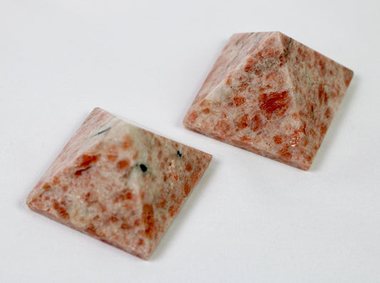 Large Sunstone Crystal Pyramid, Healing Pyramid, Sunstone Pyramid for Crystal Grid - Healing Crystal for Energy, Meditation, and Balance