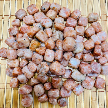 Sunstone Tumbled  polished natural crystal 1 LB bag - Healing Crystal for Energy, Meditation, and Balance