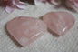 Puffy Heart Rose Quartz Natural Agate Size Healing Crystal High Quality - Healing Crystal for Energy, Meditation, and Balance