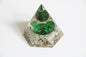 Rainbow Moonstone Orgone Pyramid, Hexagon Orgonite Pyramid - Healing Crystal for Energy, Meditation, and Balance