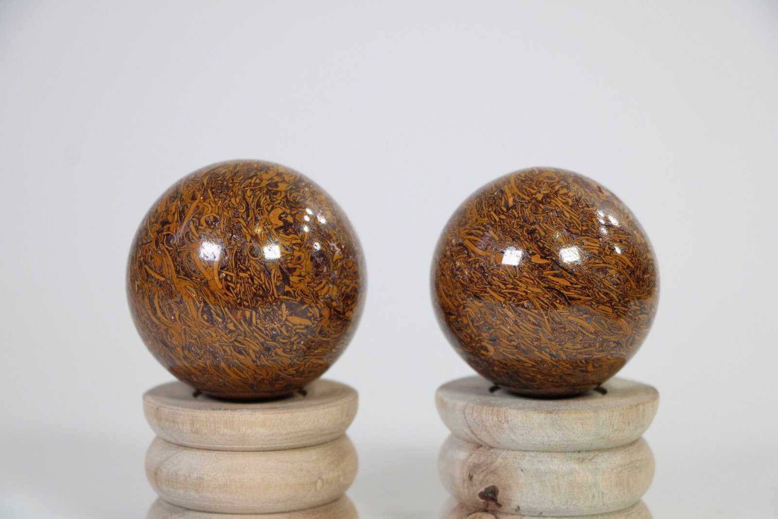 Mariam Jasper Crystal Sphere, Calligraphy Stone, Elephant Skin Jasper Crystal Ball - Healing Crystal for Energy, Meditation, and Balance