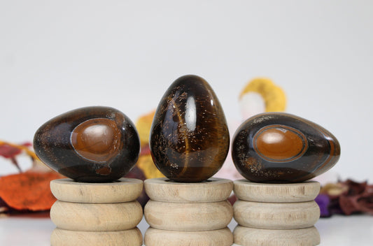 Tigers Eye Crystal Egg, Tigers Eye Crystal Stone Eggs - Healing Crystal for Energy, Meditation, and Balance