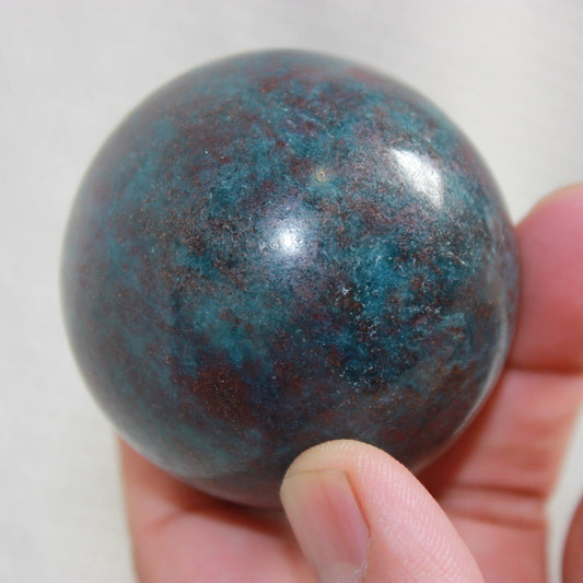 Ruby in Kyanite Large Sphere with wooden stand, High Quality Ruby Kyanite Balls, Large Size 54 mm | 10.5 Oz | 300 g | Healing Crystal - Healing Crystal for Energy, Meditation, and Balance