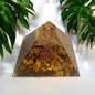 Tiger's Eye Orgone Pyramid (70-75mm) – Empowerment, Confidence, and Protection Orgone Pyramids 70-75 mm - Healing Crystal for Energy, Meditation, and Balance